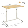 Mobile Standing Desk Height Adjustable Computer Desk w/Rolling Casters & Crank