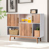 Storage Cabinet Wooden Storage Cupboard Modern Floor Standing Buffet Sideboard