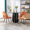 2/4 X Dining Chairs Velvet Set Padded Seat Metal Leg Kitchen Chair Home Office