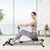 12-Gear Fitness Adjustable Magnetic Rowing Machine Rower w/ LCD Digital Monitor