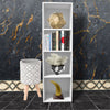 Cube, 2, 3 or 4 Tier Wooden Bookcase Shelving Display Storage Shelf Unit Wood