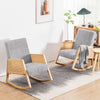 2pcs Relax Rocking Chair Lounge Chair Recliner Armchair Upholstered Chair BT