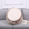Round Fluffy Pouffe Beanbag Inflatable Foot Stool Footrest Kids Seat Home Decor