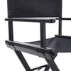 Adults Aluminium Frame Folding Directors Chair Black Makeup Artist Folding Chair