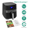 Air Fryer 5.5L Healthy Digital Frying Cooker Low Fat Oil Free Kitchen Oven 1700W