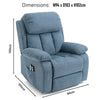 Recliner Armchair 8 Point Electric Heated Massage Sofa Arm Chair Lounge Home