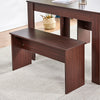 Rectangle Dining Tables for 2-4 Small Space, Wooden Kitchen Table Home/Office