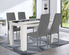 Wood Dining Table and Chairs 4 Set Pu Leather Seat Dining Kitchen Room Furniture