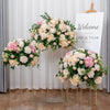 Artificial Rose Hydrangea Flowers Bouquet Leaves Balls Wedding Home Garden Decor