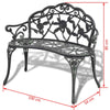 Antique-design Garden Metal Bench Seat Outdoor Decorative Cast Iron Park Chairs