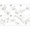 Coffee Table Storage High Gloss 2 Drawers Living Room Furniture White Black UK