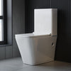 Full Base White Ceramic Toilet Soft Close Coupled Bathroom Pan Seat WC Cloakroom