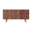 Large Solid Mango Wood Sideboard with Drawers - Dejan DEN005