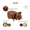 Animal Ottomans Footstools Padded Cushion Pouffe Stool Rest Children Toy Gift
