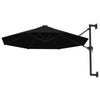 Wall-Mounted Parasol & Metal Pole Umbrella Patio Parasol Garden Umbrella