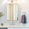 Large Round/Oval/Rectangle Mirror Industrial Style Wall Mounted Bathroom Bedroom