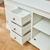 Wilmslow White Painted Large 3 Drawer 2 Door Sideboard SLIGHT SECONDS-WLM26-F233