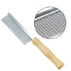 Pet Dog Cat Stainless Steel Comb Hair Flea Comb Grooming Handle Wooden Tools UK