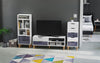 TV Cabinet Vintage TV Stand Console Table TV Unit Centre Table with Storage Cube