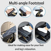 Footrest with Soft Pad Foot Rest for Car Home Train 4-Level Height Adjustment UK