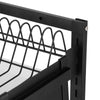 2‑Tier Sturdy Stainless Steel Metal Dish Drainer Drying Rack Kitchen Organizer