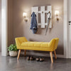 Velvet Tufted End Bed Bench Hallway Long Chaise Bedroom Side Window Seat Bench