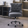 Fabric Upholstered Office Swivel Chair Button Back Computer Desk Executive Chair