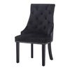 2 Velvet Kitchen Dining Room Chairs Ring Knocker High Back Chair Button Armchair