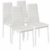 Dining Table Set and 6 4 black white Leather chairs kitchen table set of 4 or 6