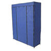 Stylish Fabric Canvas Wardrobe Hanging Shelving Clothes Storage Cupboard