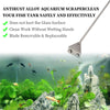 25.5" Aquarium Stainless Steel Algae Scraper Blade Fish Tank Glass Cleaner UK