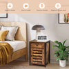 Industrial Storage Cabinet Sofa Side Table End Table Bedroom Nightstand W/Drawer