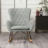 Rocking Chair Armchair Curved High Back Upholsrered Living Bedroom Lounge Sofa