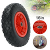 PU Wheel 16 Inch 16" 4.80-8 4.00-8 Tyre Puncture Proof Solid Wheelbarrow Cart