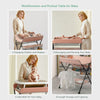 Baby Nappy Changing Table with Wheels and Storage Folding Infant Care Station