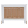 Modern Radiator Cover Cabinet MDF Vertical Slat Shelve Home Furniture White