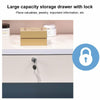 Modern White Dressing Table Set Makeup Vanity Desk With Stool Mirror &Drawer