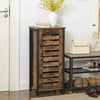 Industrial Wood Cabinet Bedside Table End Side Storage Nightstand Metal Framed