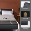 King Size Double Bed Frame Modern PU Leather Upholstered Platform Bed Frame 5FT