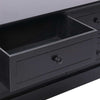 TV Cabinet Dark Solid Wood Paulownia Durable And Easy To Clean With 6 drawers