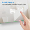 Illuminated Bathroom Mirror with LED Lights Demister Touch Sensor Wall Mounted