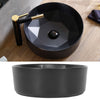 Small 400mm Round Counter Top Basin Bowl Cloakroom Bathroom Wash Sink Black
