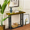 Industrial Wooden Hallway Console Table Rustic Narrow Foyer Table Thicken Legs