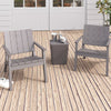 Three-Piece Rattan Garden Furniture 2 Seat Bistro Table Chair Outdoor Patio Set