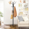 Wooden Coat Rack Hat Hanger Free Standing Hallstand Umbrella Stand with 12 Hooks