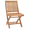 Folding Garden Chairs 6 pcs Solid Teak Wood Q7C8