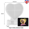 DIY Resin Mould Love Heart Rectangular Photo Frame Silicone Mold Valentine Gift