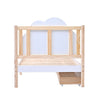 3ft Kids Single Bed 190x90cm Wooden Solid Storage Bed with Drawers Bed Frame BT