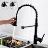 360° Rotation Swivel Tap Spray Mixer Kitchen Sink Mixing Taps Spring Neck Chr SP