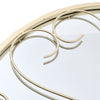 Large Window Garden Mirror Luxury Gold Frame Indoor Outdoor Arch Floral Decor